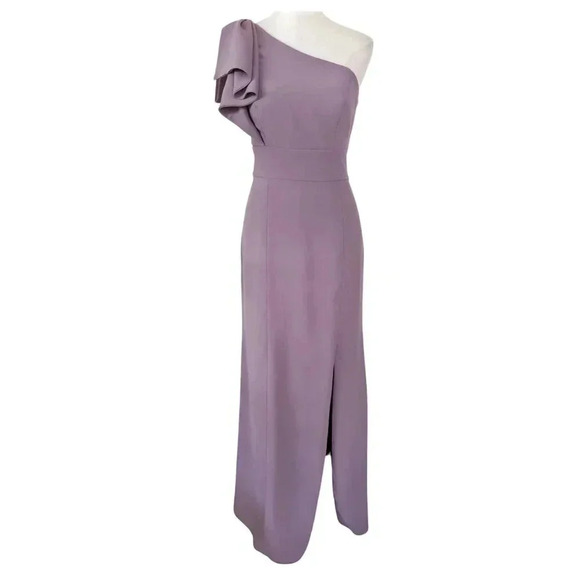 AFTER SIX Bowed One-Shoulder Trumpet Formal Dress Size 8 - Picture 2 of 8